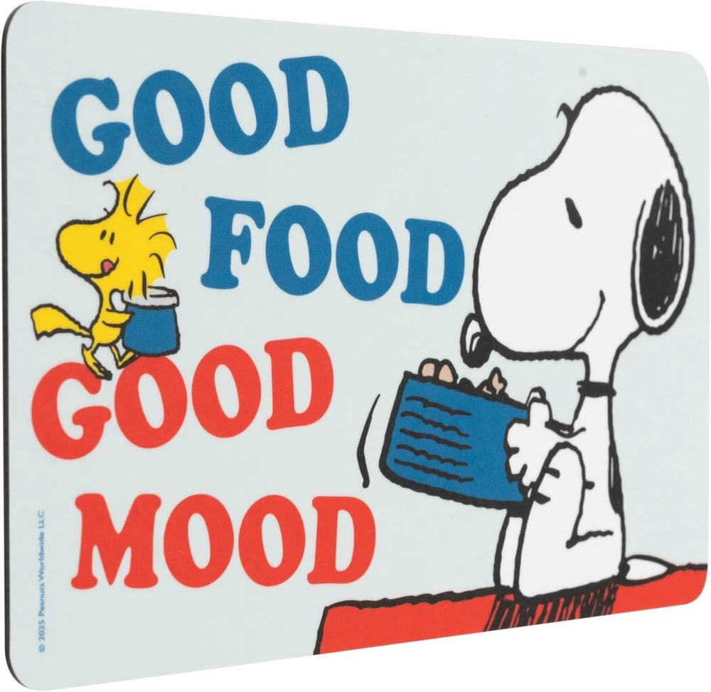 The Peanuts Snoopy lentelė Good Food Good Mood pusryčių lentelė mėlyna resopal