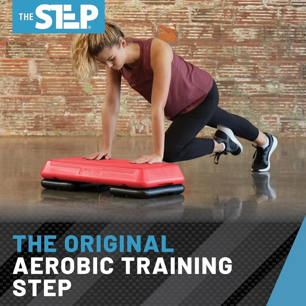 The Step Circuit Size aerobinė platforma, Circuit Size steperiai mankštai su paaukštinimais reguliuojamai treniruotei namuose, laiptų steperis mankštai ir namų sporto salei