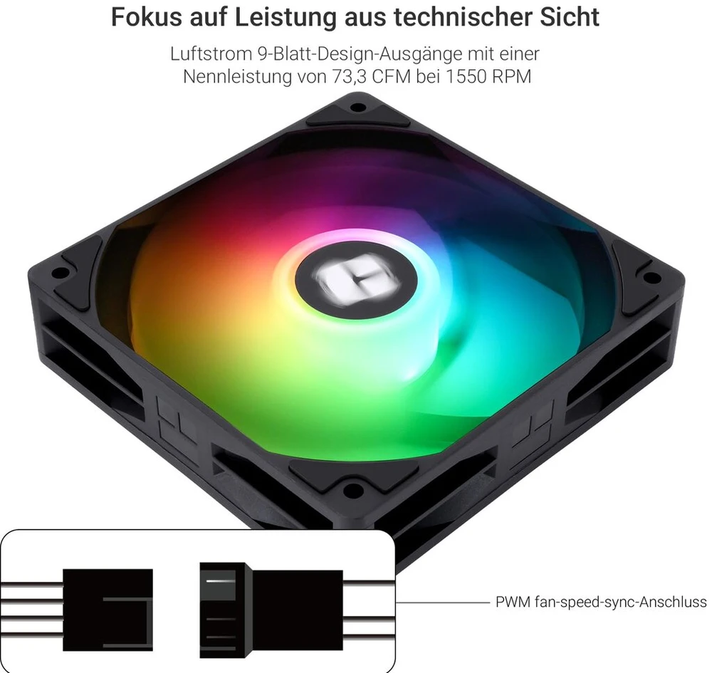 Thermalright Tl-c12c-x28-s X3 Cpu aušinimo ventiliatorius 1550rpm greitis kompiuterio korpuso aušintuvas Pwm valdymas ventiliatorius korpusui ir skysčio aušintuvui bei Cpu aušinimui 28mm storio