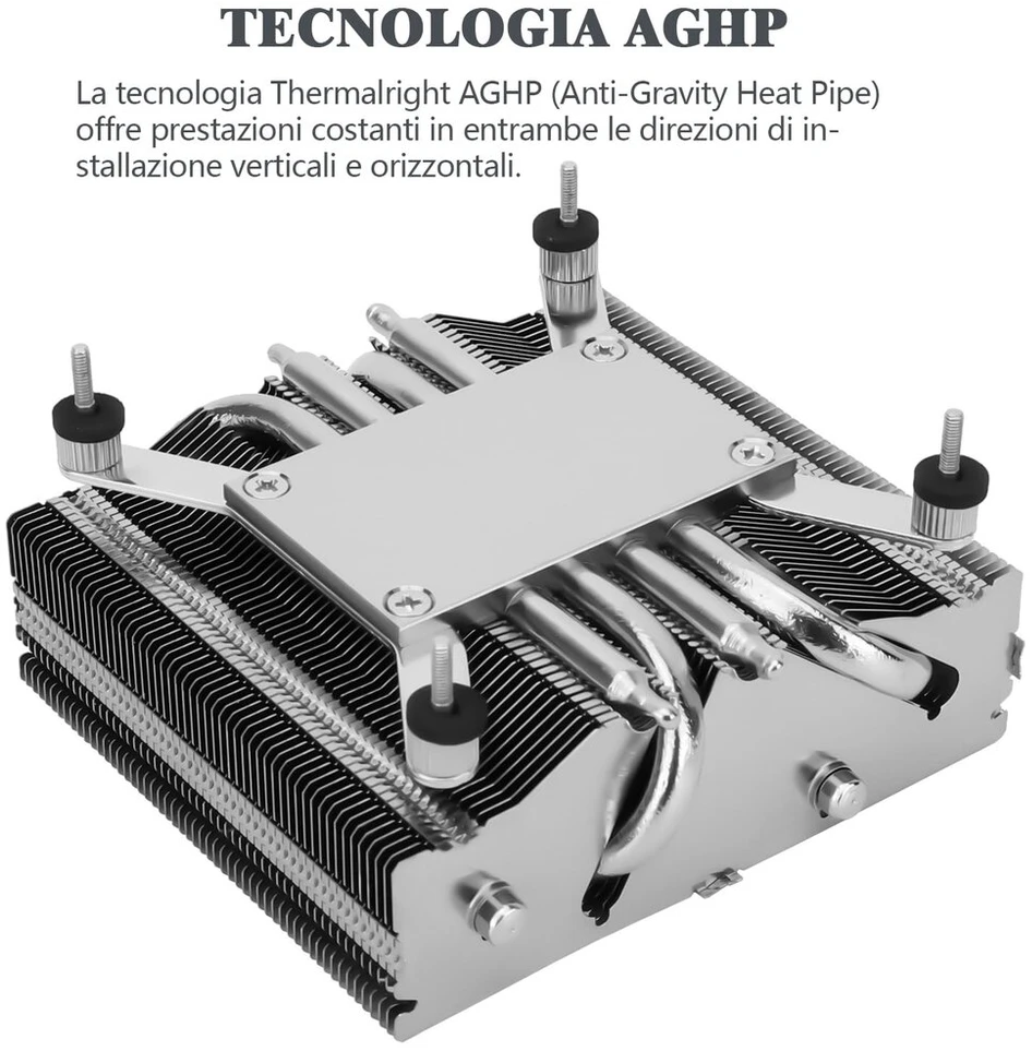 Thermalright Tr Axp90-x53 Cpu aušintuvas, žemo profilio, 53 mm aukščio, Pwm ventiliatorius Tl-9015 Slin, suderinamas su stacionariais kompiuteriais Amd Am4/intel 1700/1150/1151/1200