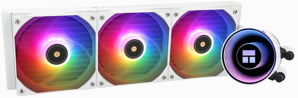 Thermalright Tr Frozen Notte 360 Baltas Argb Cpu aušintuvas, vandens Cpu aušintuvas, Cpu aušintuvo specifikacijos 360 Baltas, dvigubas ventiliatorius Pwm, S-fdb V2 guoliai, tinka Amd/am4, Am5, Lga1851