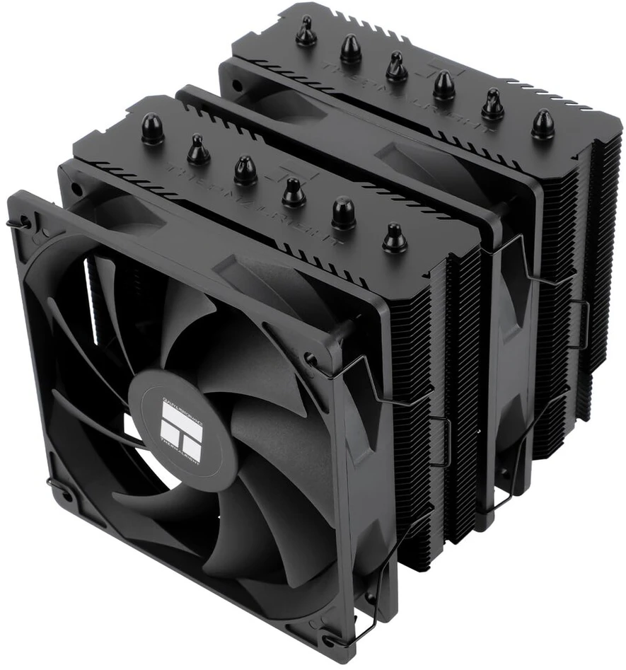 Thermalright Tr Peerless Assassin 120 Se Juodas, 6 šiluminiai vamzdeliai, dvigubas Tl-c12c Pwm ventiliatorius, 155 mm aukštas Cpu aušinimas, skirtas Am4/am5 ir Intel Lga 1851/1700/1150/1151/1200 (pa120se Juodas)