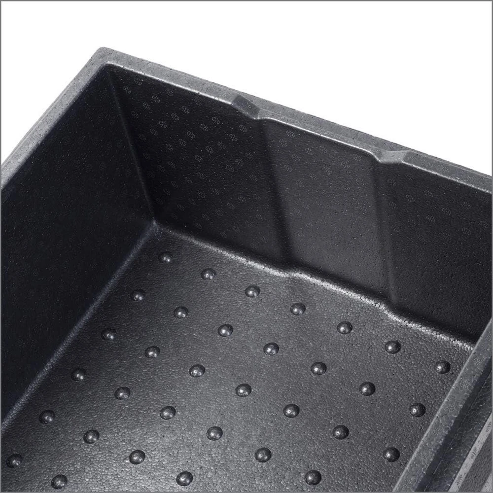 Thermo Future Box Thermobx kvadratinė vėsinimo dėžė, transportavimo dėžė, šildymo dėžė ir izoliuota dėžė su dangčiu, 35 litrų picos dėžė, šeimai, termo dėžė pagaminta iš Epp (išplėstas polipropilenas)