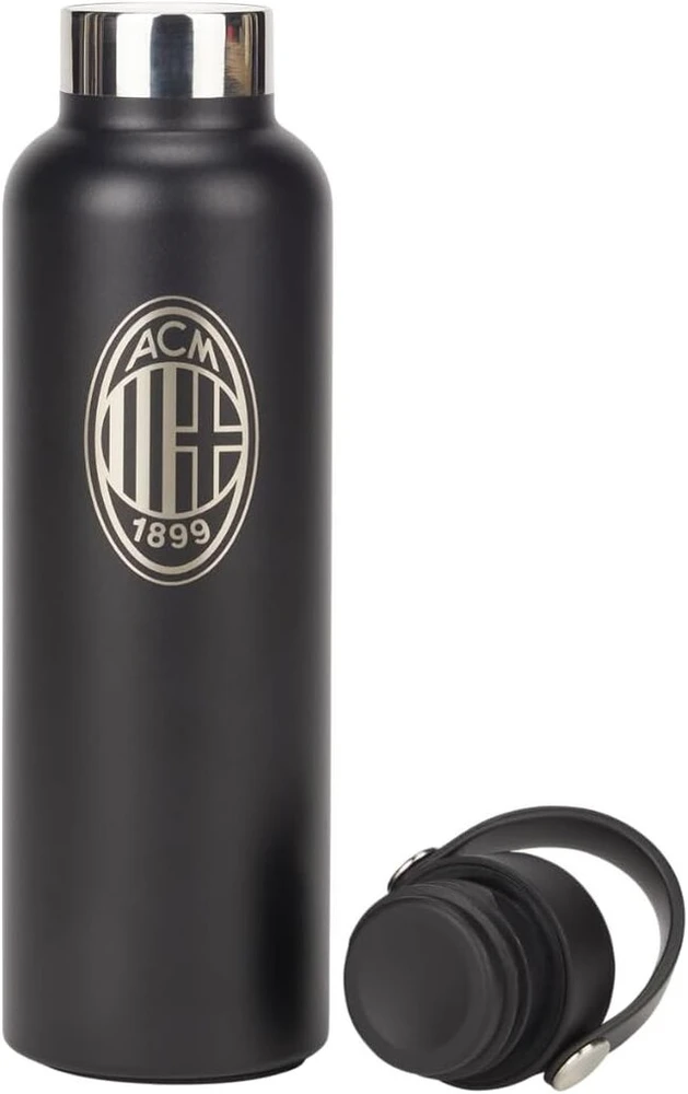 Thermos Ac Milan termosas, 0.6 l, silikoninis, geležinis, plastikinis