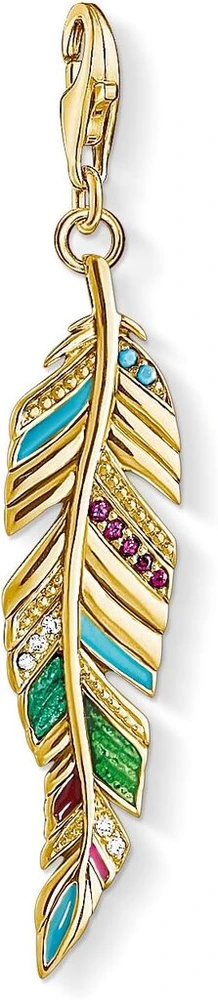 Thomas Sabo Y0034-340-7 moteriškas pakabukas Ethnic Feather, 925 sidabras