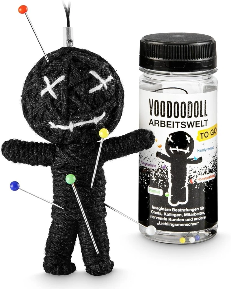 TiinaButiik Voodoo lėlė voodoo lėlės dovana kolegai juokinga dovana pokšto dovana viršininkui viršininko vadovui kolegai darbuotojui mėgstamam žmogui juodas humoras vakarėlio dovana