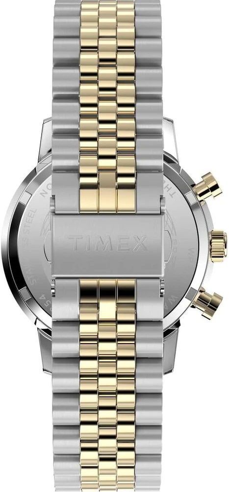 Timex Marlin vyriškas chronografas kvarcinis laikrodis, dviejų atspalvių mėlynas, apyrankė