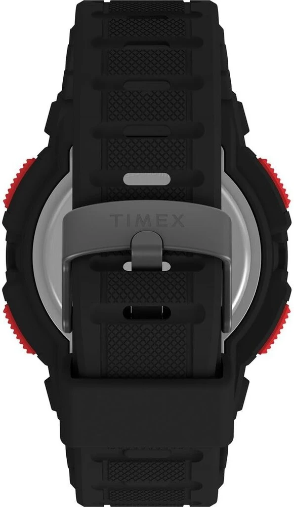 Timex vyriškas Ufc Rumble 50mm laikrodis - juodas dirželis, skaitmeninis juodas ciferblatas