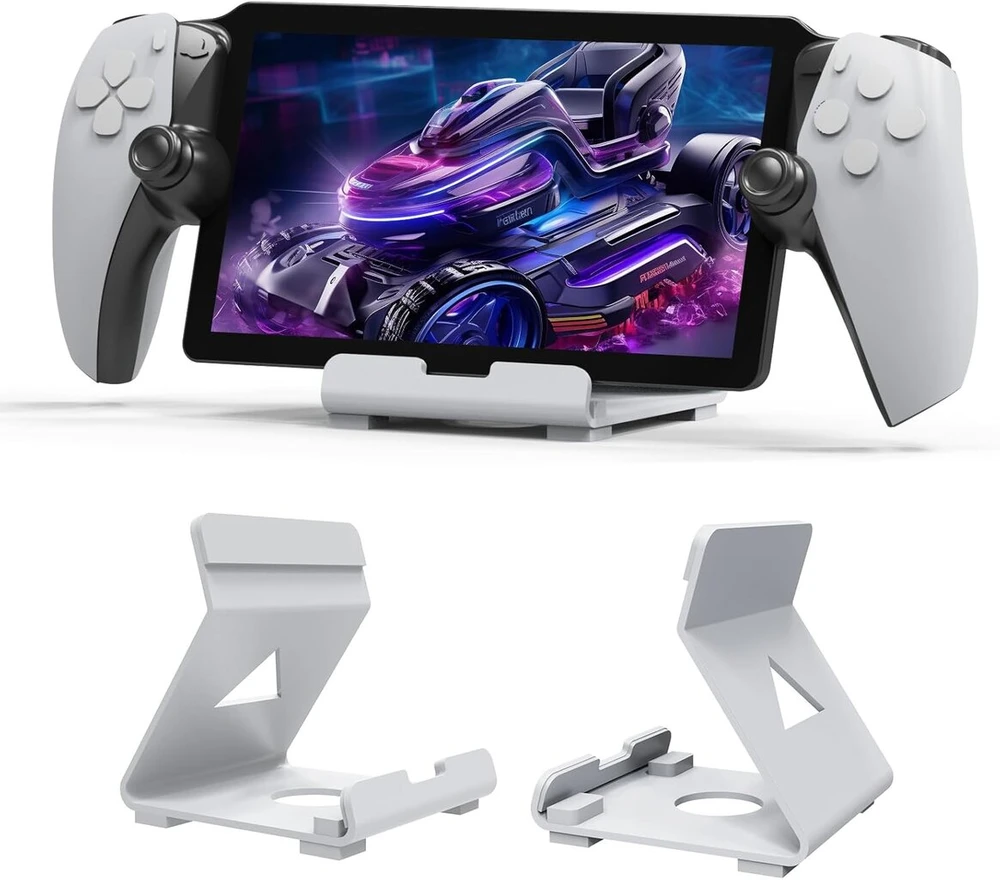 Timeyue stovas, skirtas Sony Playstation Portal, neslystantis matinis aliuminio doko stovas, suderinamas su Steam Deck/lenovo Legion Go, baltas