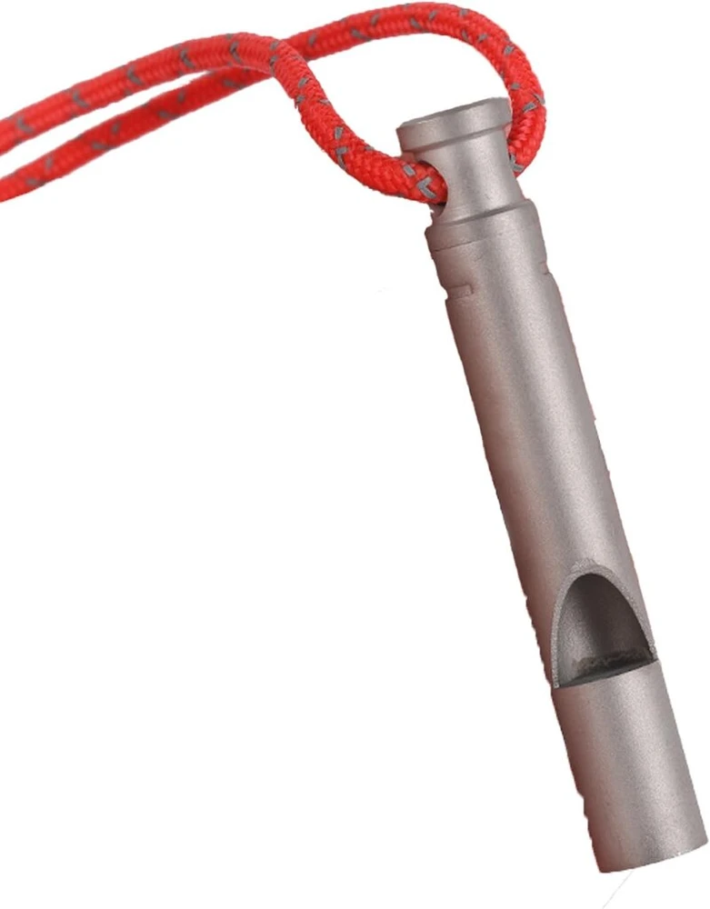Titanium Signal Whistle su Virvele Lauko Veikloms
