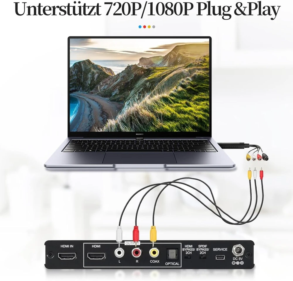 Tlidfgeo usb 2.0 audio video įrašymo įrenginys, audio video įrašymo įrenginio keitiklis, vaizdo įrašymo adapteris iš analoginio į skaitmeninį vhs/vcr/tv į dvd, skirtas windows11/10/8/7/mac