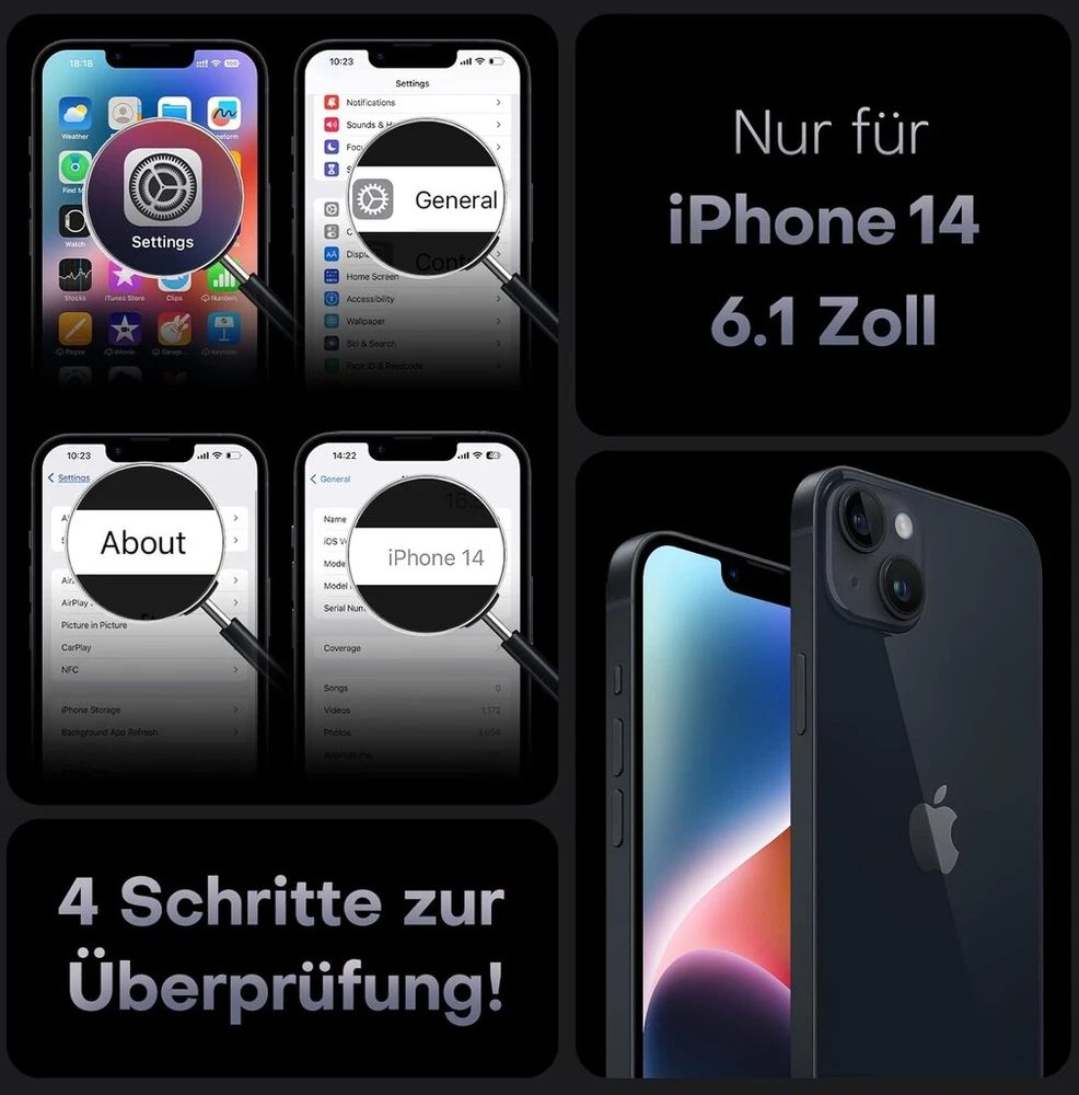 Tocol dėklas, skirtas iphone 14 su magsafe, pilna kameros apsauga, atsparus smūgiams, atsparus įbrėžimams, permatomas galinis dangtelis, magnetinis telefono dėklas, skirtas iphone 14, juodas