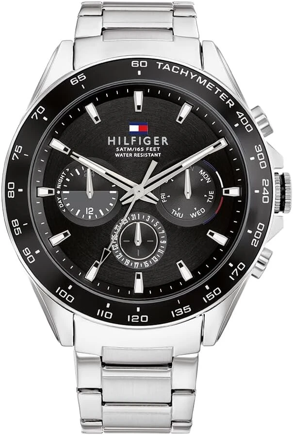 Tommy Hilfiger Vyriškas Laikrodis Sidabro Apyranke 1791967