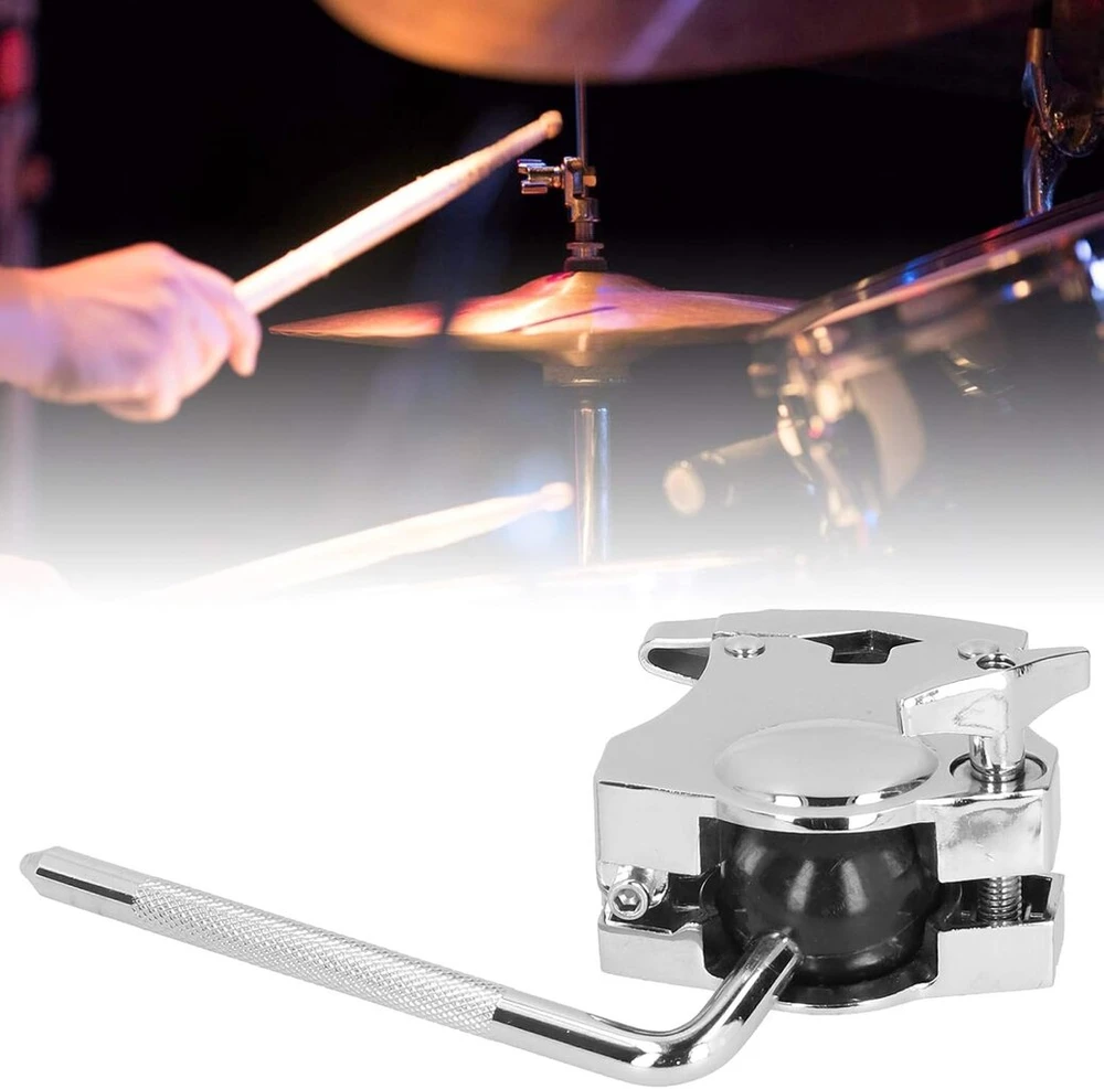 Tomo būgno stovas, tomo būgno stovo laikiklis sidabrinis daugiafunkcinis muzikos instrumentų priedas wc83