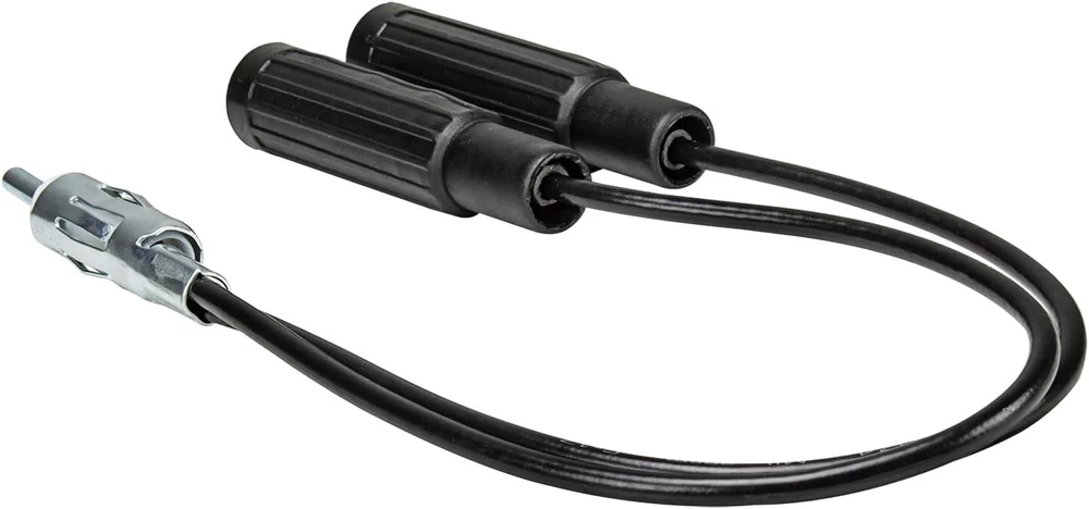Tomzz Audio 1500-026 antenos skirstytuvas Y adapteris antenos skirstytuvo adapterio kabelio jungtis Din Iso automobilinis radijas nuo vyriško iki 2 x moteriško