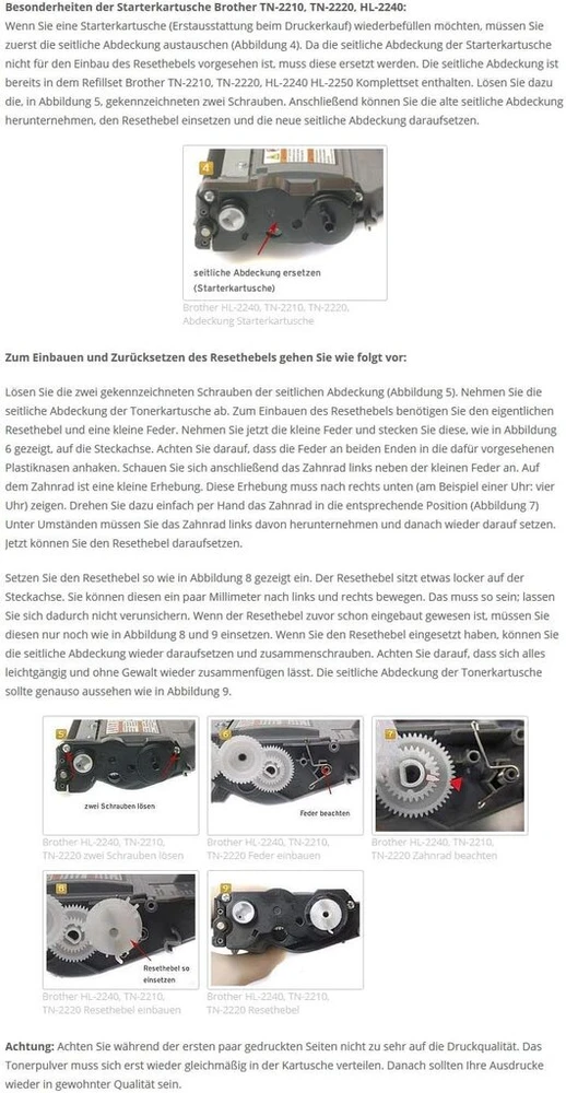 Tonerio milteliai Brother Hl 2130, 2240, 2250, 2270, Tn-2010, Tn-2210, Tn-2220