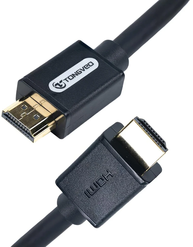 Tongveo hdmi kabelis 4k 5 metrai, didelės spartos hdmi 2.0 kabelis 60hz 18gbps, palaiko ps5, ps4, XBOX, switch, x-box, uhd tv monitorių, ptz kamerą