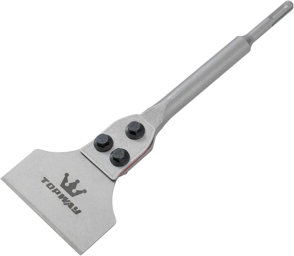 Topway sds-plus 121116 mentelinis kaltas 4 colių (300 mm x 100 mm) grindų grandiklis plytelių šalinimo kaltas mentelė plytelių, grindų klijų, kilimų šalinimui