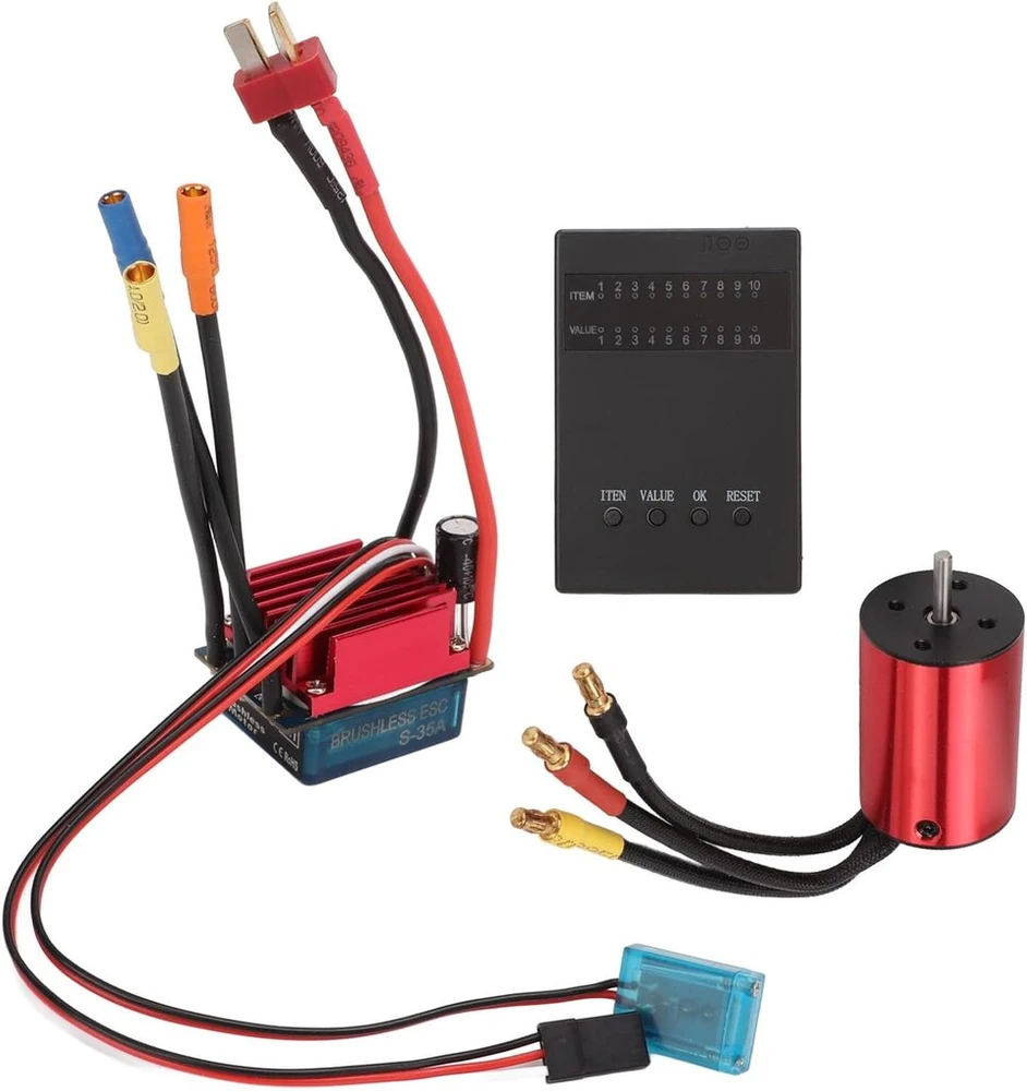 Topyond Brushless Variklio Esc Rinkinys 1/14 1/16 Rc Automobiliams