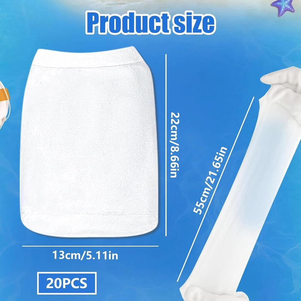 Topzfl baseino skimerio kojinės, 20 vnt., skimerio krepšelis, tinklinis baseino skimerio krepšelio kojinė, filtro kojinė, baseino skimerio kojinės, skirtos žolei ir lapams pašalinti (20)