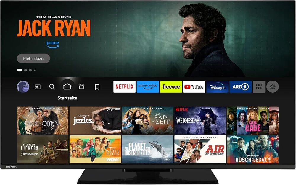 Toshiba 43 colių fire tv (full hd, hdr, smart tv, triple imtuvas, alexa integruota, bluetooth) 43lf3f63daz