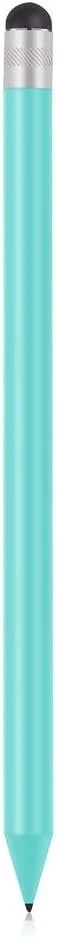 Touch screen stylus pen – 2 in 1 stylus + carbon pen – capacitive replacement pen – for most capacitive touch screen devices (žalias)