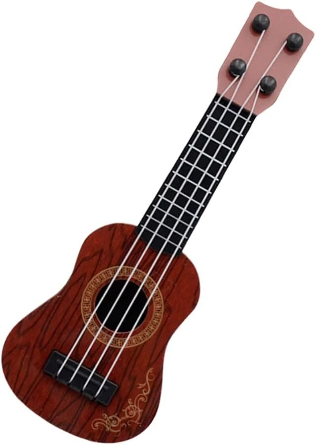 Toyvian ukulele žaislas vaikams, plastikinis 9,8 colių ukulele žaislas, gitara, ukulele vaikams, 4 stygų muzikos instrumentai, edukacinis žaislas