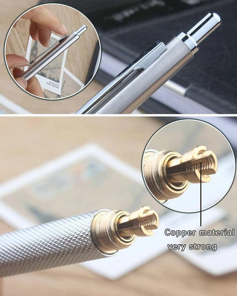 Tozbleu mechaninių pieštukų rinkinys, 1 x metalinis pieštukas, mechaniniai pieštukai, 120 x 0.7 mm šerdelės mechaniniams pieštukams, 2 trintukai, mechaniniai pieštukai rašymui ir piešimui mokyklai, inžinieriams