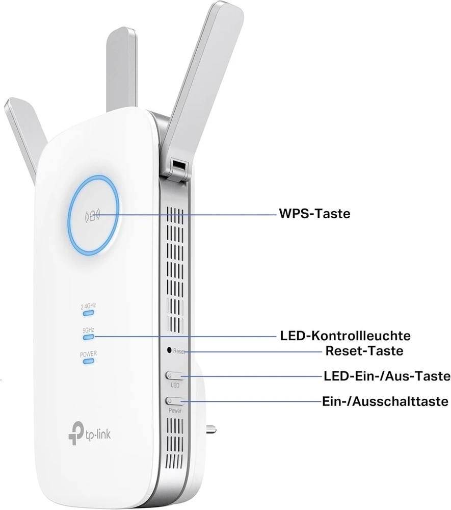 Šakotuvas Tp-link Re550 Ac1900 dviejų dažnių „wi-fi“
