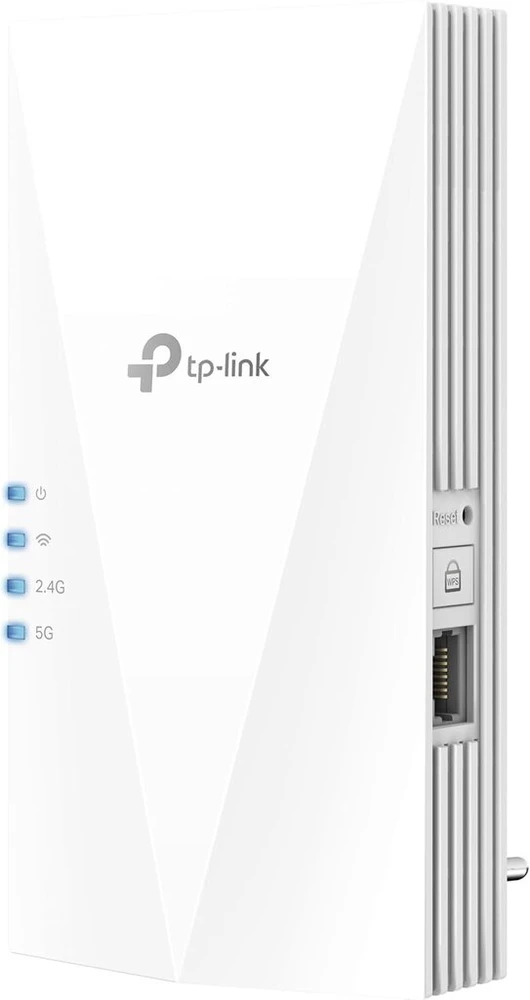 Maršrutizatorius Tp-link re700x wifi 6 wlan stiprintuvas kartotuvas ax3000, dviejų juostų 2402mbps 5ghz + 574mbps 2.4ghz, mu-mimo, gigabitinis prievadas, rekomenduojamas su wifi 6 maršrutizatoriumi, idealus butams