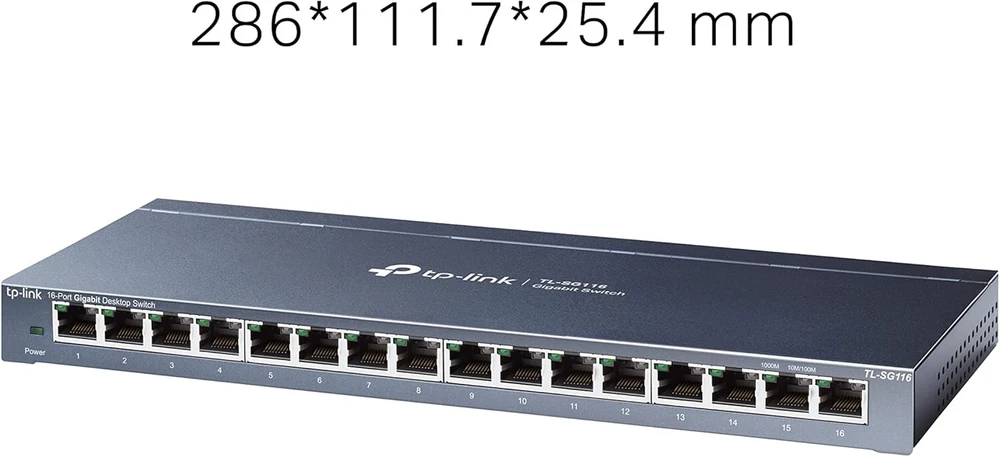 Šakotuvas Tp-link Tl-sg116 tinklo jungiklis, 16 Gigabit prievadų