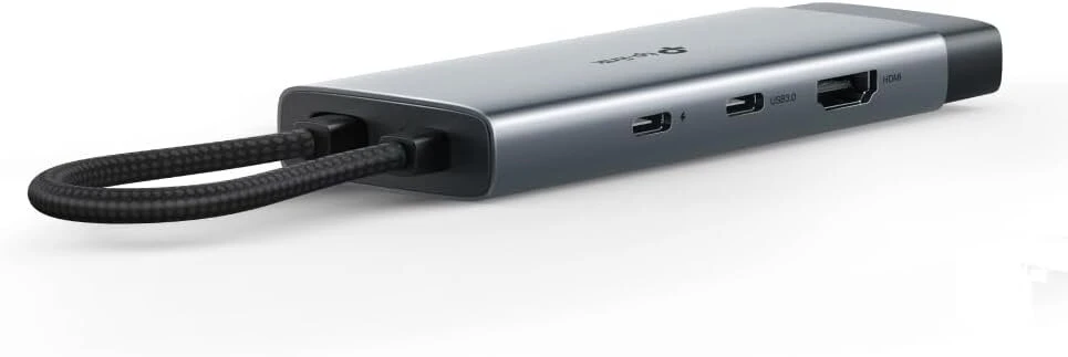 Tp-link Uh7020c usb c šakotuvas pd100w, 4k 60hz hdmi, 1 × usb c, 2 × usb a, sd ir microsd kortelės iki 200mb/s, suderinamas su macos, windows, linux, ipad os, ios, android, chromeos, nintendo