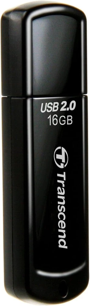 Transcend Jetflash 350 Usb atmintinė 16 Gb, juoda