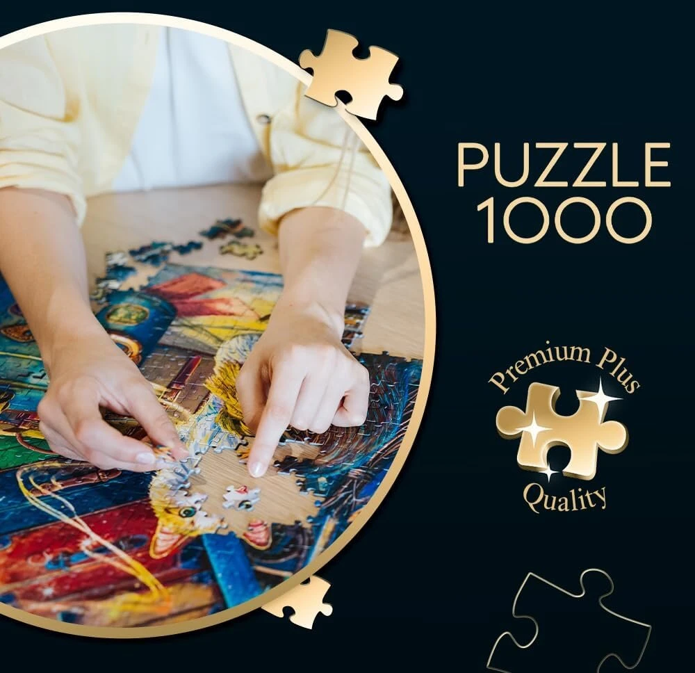 Trefl Premium Plus kokybės dėlionė Magic Collection: Witch Apprentice - 1000 elementų, Magic Pictures serija, Lisa Parker, idealus detalių pritaikymas, suaugusiems ir vaikams nuo 12 metų