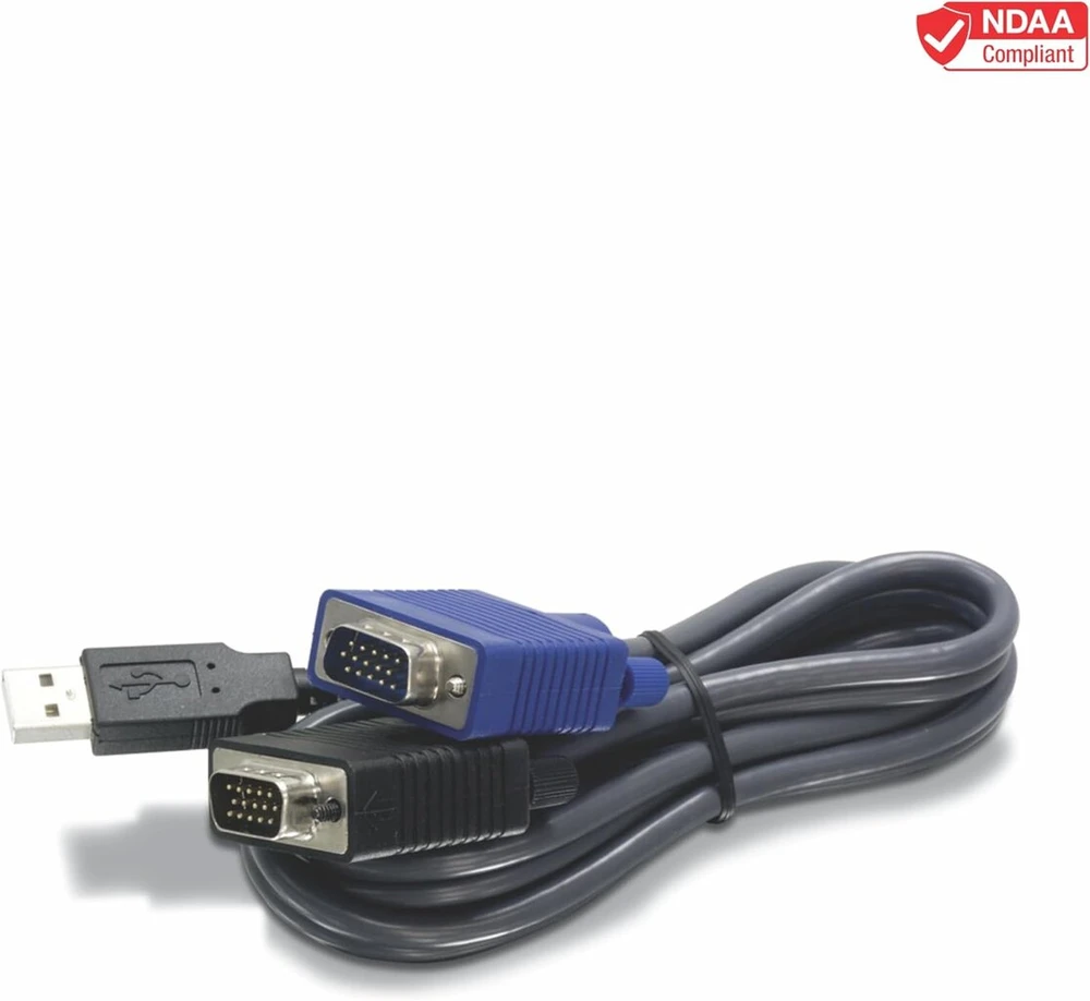 Trendnet Usb Vga Kvm jungiamasis kabelis, Vga/svga Hdb 15 kontaktų jungtis – jungtis, Usb 1.1 A tipo, 1,8 metro, Tk-cu06