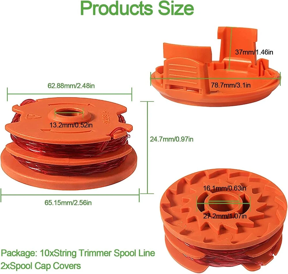Trimerio ričių rinkinys Worx 10 vnt. Wa0007