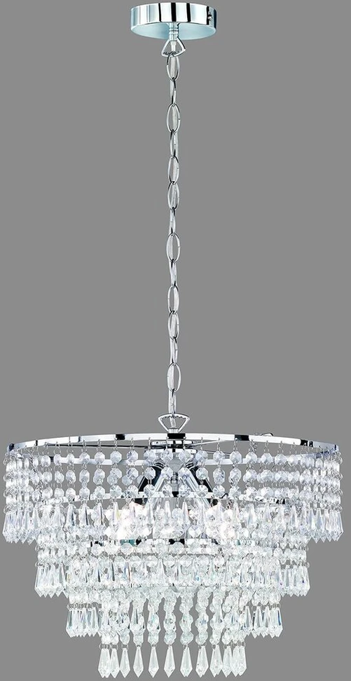 Trio r13473006 Orient Rhinestone pakabinamas šviestuvas, apvalus, 43 cm