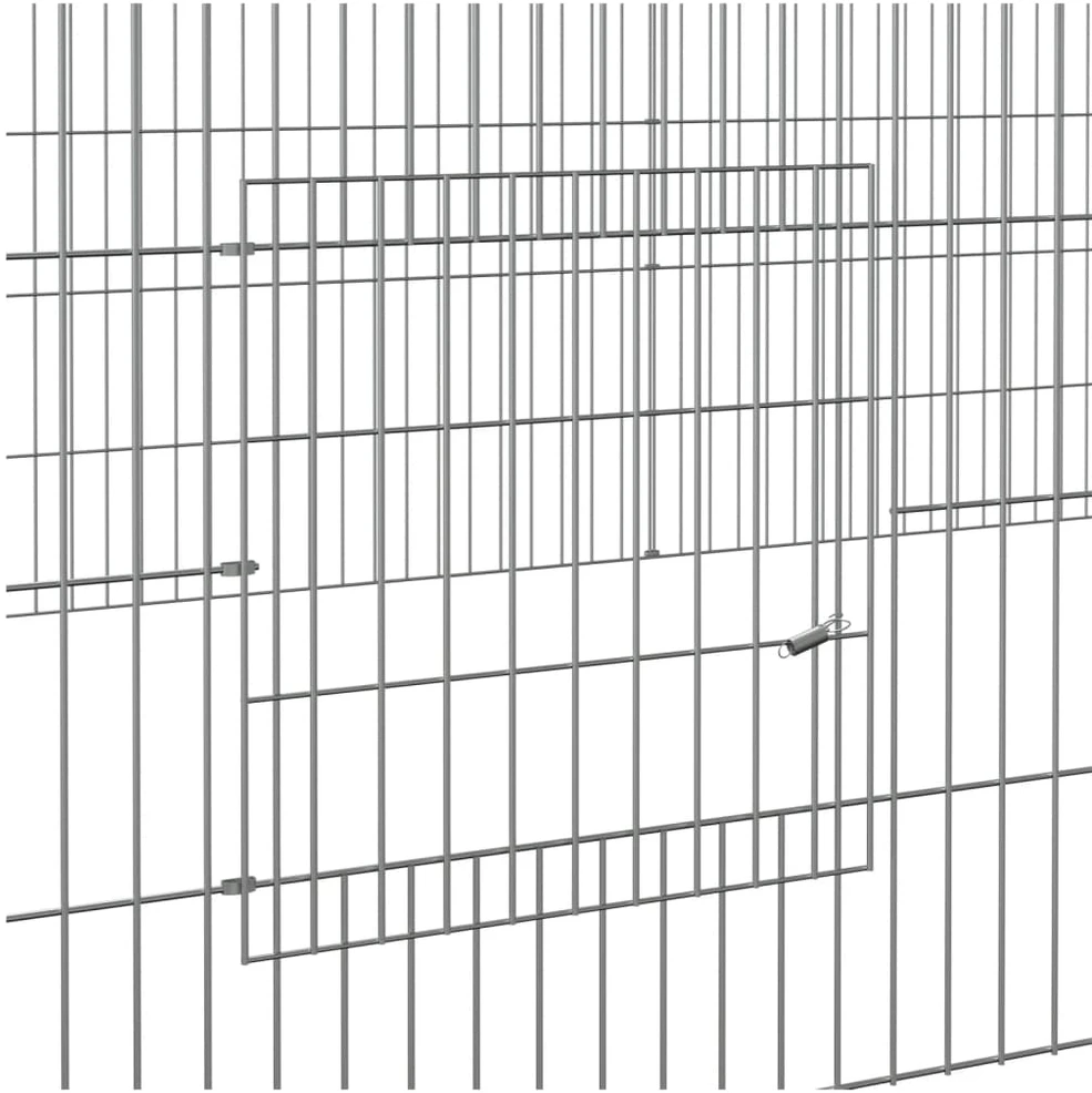 Triušių narvas, 5 segmentai, 541x109x54cm, galvanizuota geležis