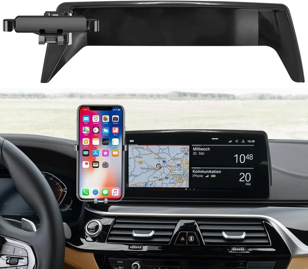 Ttcr-ii suderinamas su bmw 5 serijos g31 mobiliojo telefono laikikliu, mobiliojo telefono laikiklis automobiliui bmw g30, skirtas 5/6 serijos gt g30 g31 g32 f90 m5 2018 2019 2020, 5 serijos mobilusis telefonas, skirtas 26,03 cm prietaisų skydelio ekranui