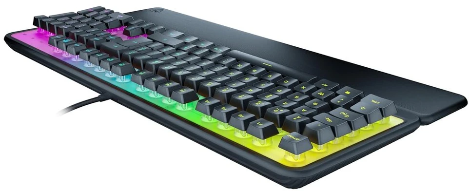 Turtle Beach Magma rgb žaidimų klaviatūra su membraniniais klavišais, patobulinta anti-ghosting funkcija, rgb apšvietimas, pritaikoma, nuimamas delno atramos - juoda