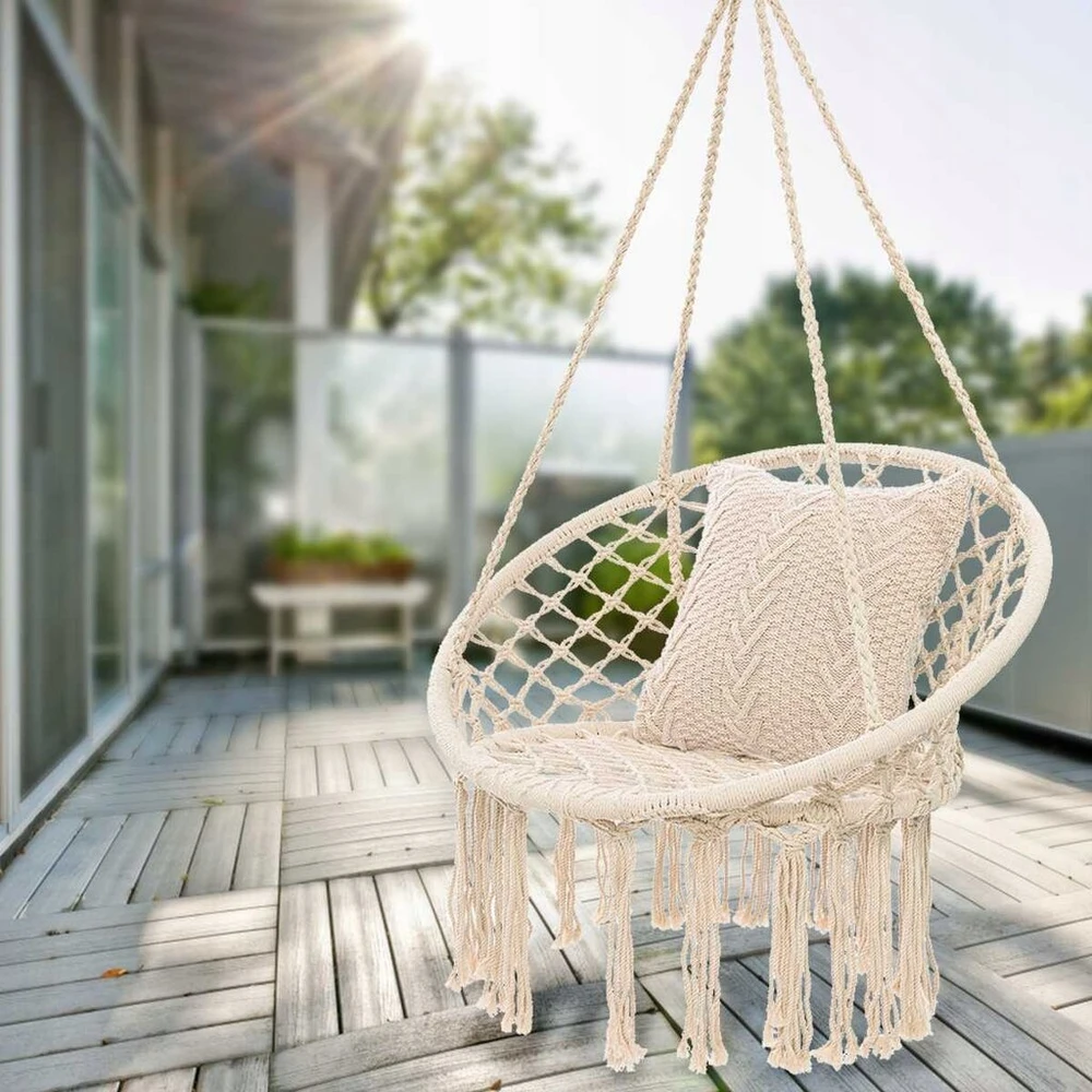 Tutumi Gandralizdis sūpynės-lizdas, boho stiliaus