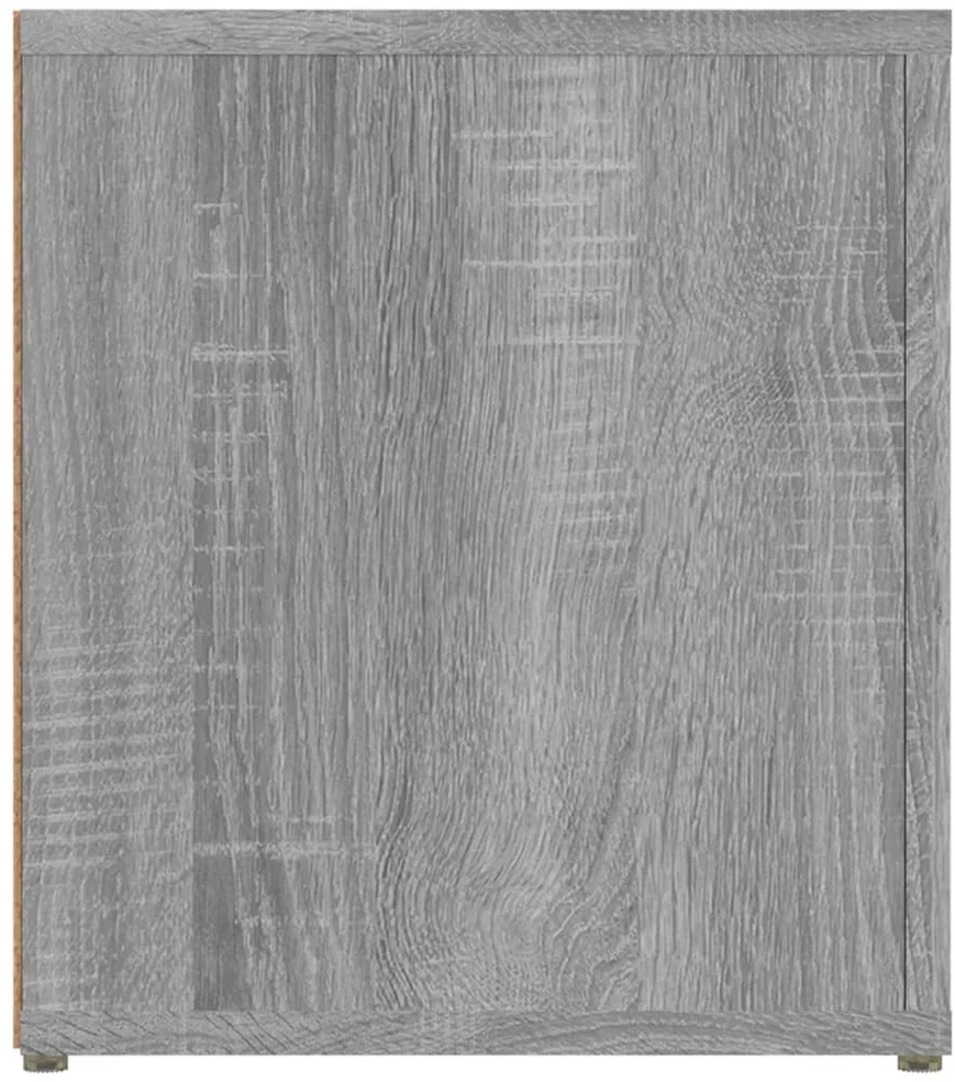 TV staliukas TV spintelės, 2vnt., pilkos ąžuolo, 80x31,5x36cm, mediena