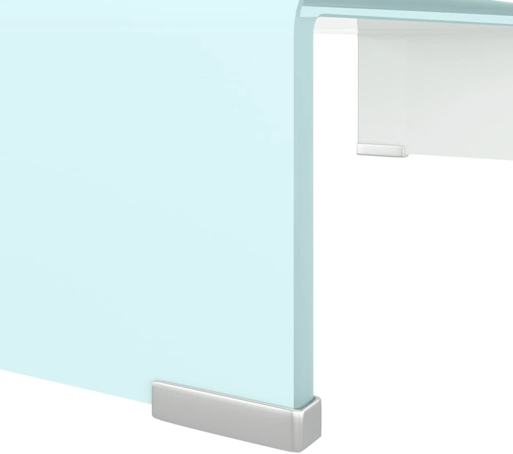 TV staliukas TV stovas/monitoriaus pakyla, žalias, 60x25x11cm, stiklas