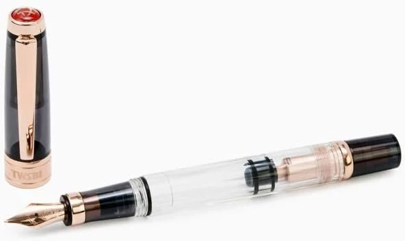 Twsbi Diamond 580 Smoke Rose Gold Ii plunksnakotis M