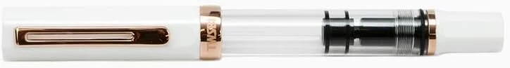 Twsbi Eco Baltas & Rose Gold plunksnakotis F