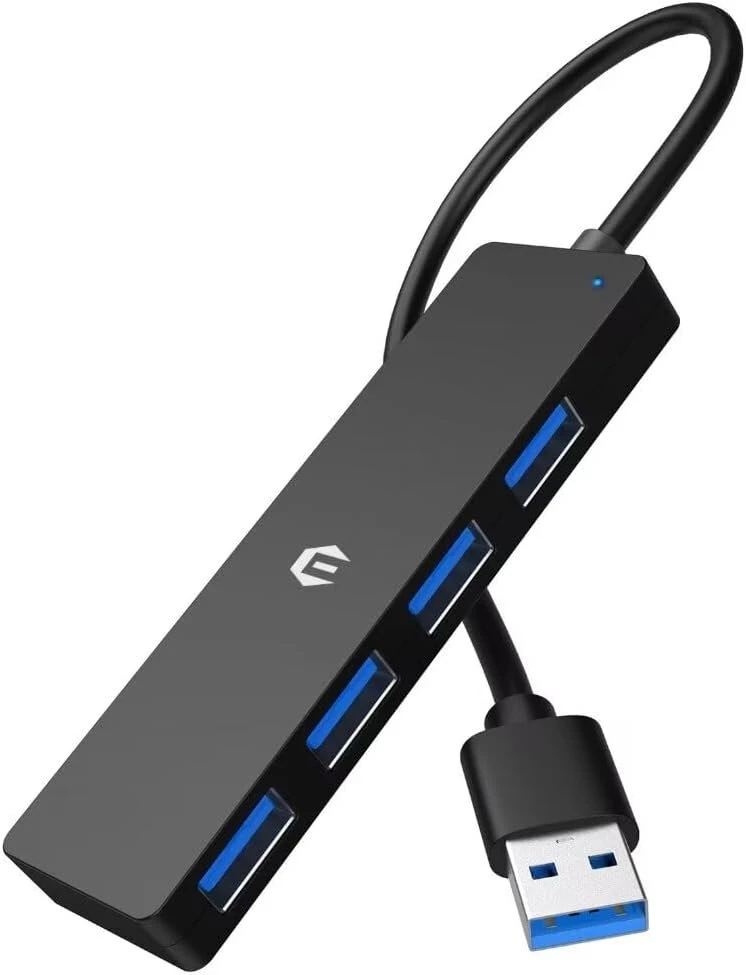 Tymyp usb c šakotuvas, itin plonas multiport adapteris usb c su greitu duomenų perdavimu, 4-in-1 usb c skirstytuvas, suderinamas su spausdintuvu, mac mini, imac macpro