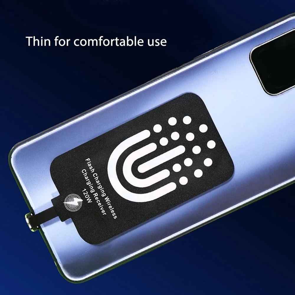 Type C Qi belaidis įkroviklis, 120w magnetinis ir 5w laidinis Qi įkrovimo imtuvas visiems Type C mobiliesiems telefonams