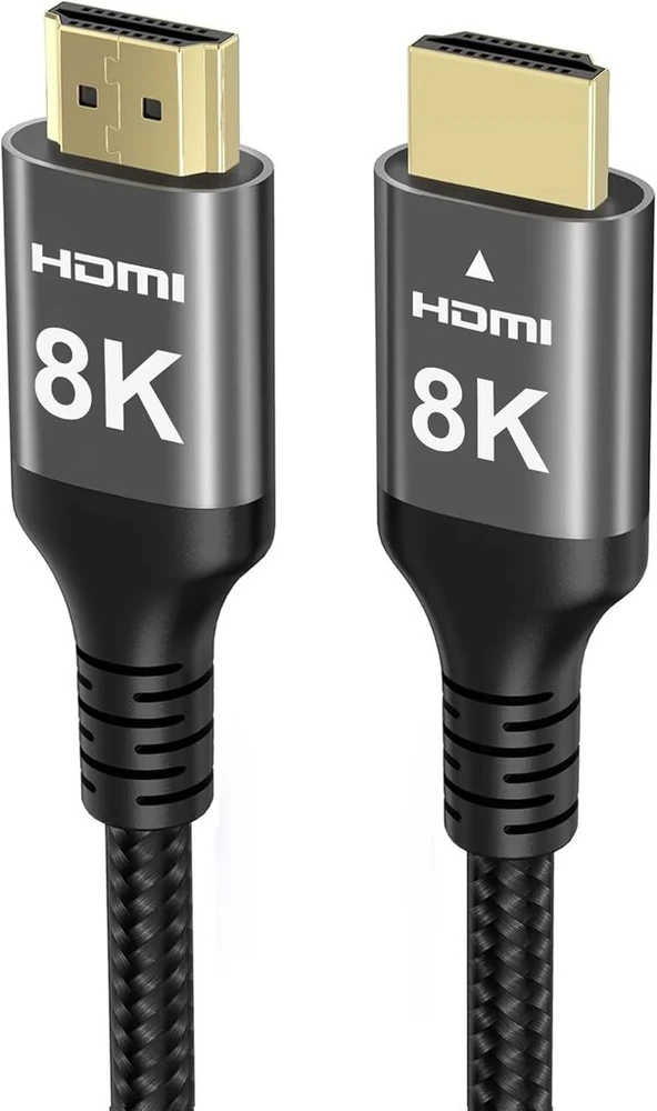Ubluker 8k Hdmi kabelis, 15 m, didelės spartos Hdmi kabelis, 4k@120 Hz, 8k@60 Hz, nailono pynės Earc Dts:x Dolby Atmos Dynamic Hdr Hdcp 2.3, suderinamas su Rtx 4090, Mac, garso juostomis, Ps5 5, XBOX, žaidimų kompiuteriais