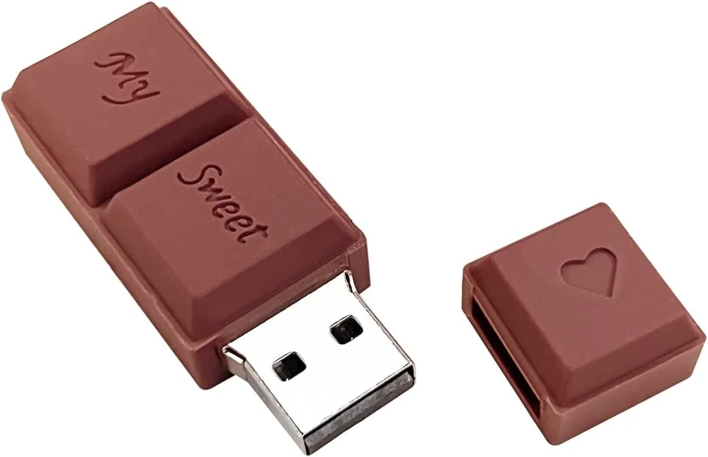 Uflatek 32 Gb Usb 2.0 atmintinė silikoninis šokolado formos raktas didelės spartos rudas u diskas sulankstomas kompiuteriams ir planšetiniams kompiuteriams