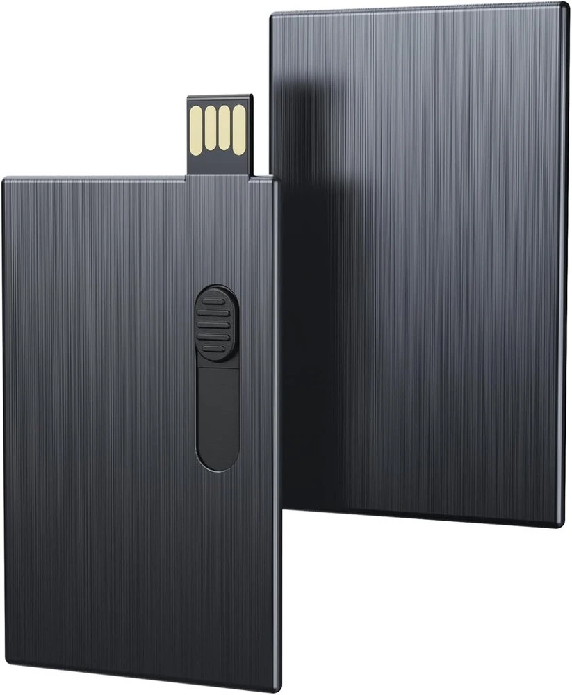 Uflatek 32 gb usb atmintinė verslo kreditinės kortelės usb atmintinė usb 2.0 atmintinė metalinis korpusas atmintinė kreditinės kortelės formos atmintinė tvirtas pendrive juoda išorinė duomenų saugykla kompiuteriams